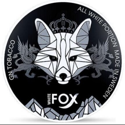 White Fox Black 22.5mg nicotine pouches Dubai – Strong GN Tobacco flavor, slim, tobacco-free, discreet delivery across UAE