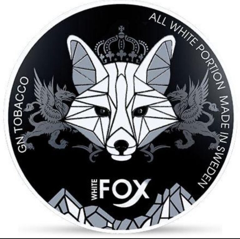 White Fox Black 22.5mg nicotine pouches Dubai – Strong GN Tobacco flavor, slim, tobacco-free, discreet delivery across UAE