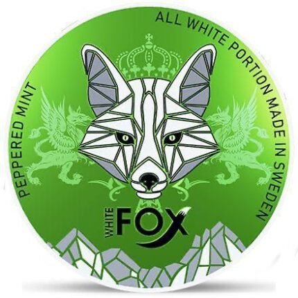 Fox Peppermint 12mg nicotine pouches Dubai – strong mint flavor, tobacco-free, discreet under-lip use UAE
