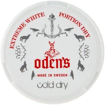 Odens Cold Dry 22mg nicotine pouches in Dubai – Extra strong icy mint snus, tobacco-based, slim discreet pouches UAE delivery