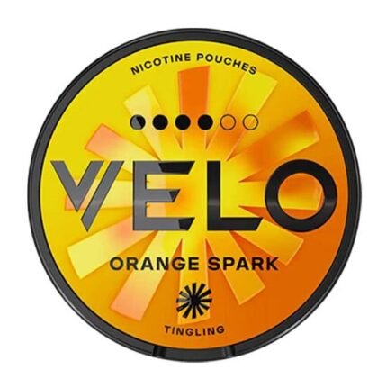 Velo Orange Spark 10.9mg nicotine pouches Dubai UAE – citrus mint flavor, slim tobacco-free pouches