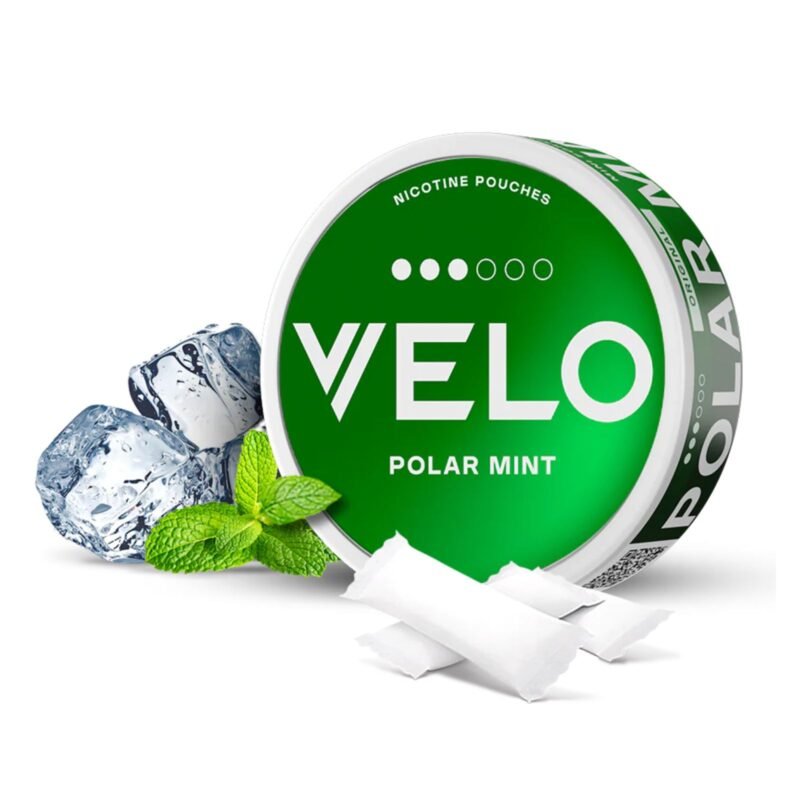 Velo Polar Mint 10mg nicotine pouches in Dubai UAE – slim, tobacco-free mint flavor